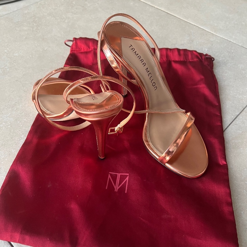 New Tamara Mellon Copper Stilettos
